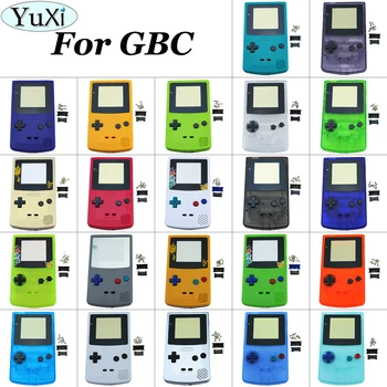 

YuXi Full Housing Shell Case Cover for Nintend for Gameboy Color Game Console for GBC Game Shell with buttons kits sticker