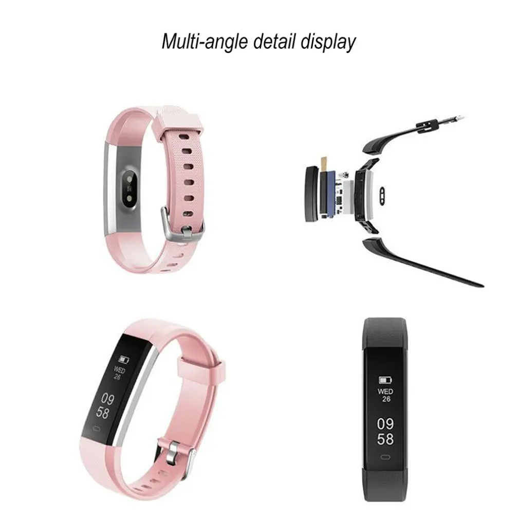 ID115U умный Браслет IP67 водонепроницаемый монитор сна сообщение Push Sport Smartband активный Отображение времени режим движения Funtion