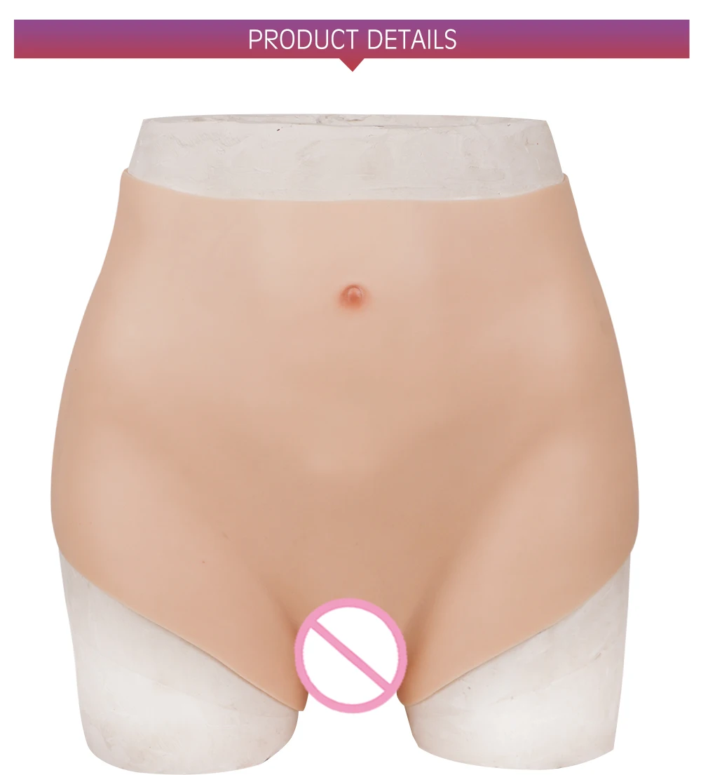 Hip Enhancer Silicone Realistic Vagina Panties Crossdresser Fake Sexy Pussy Underwear Transgender Drag Queen Fake Vagina Panty (5)