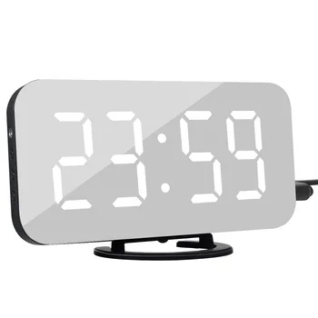 

Digital Alarm Clock LED Mirror Clock Multifunction LCD Snooze Display Time Night Table Desktop Alarm Clock Despertador For Home