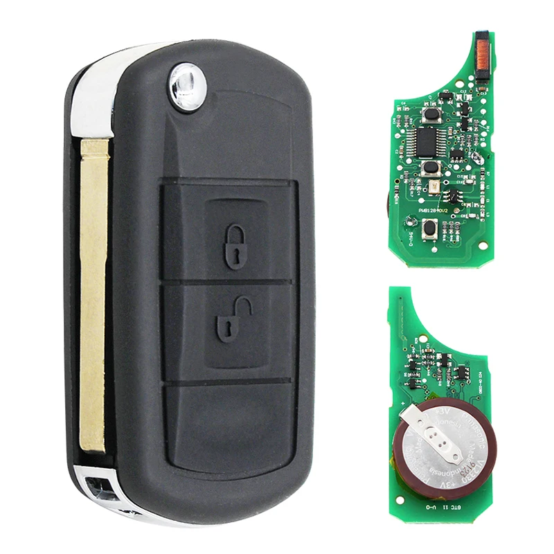CN004004 Aftermarket 3 Button Flip Remote Smart Car Key With 434Mhz ID46 Chip HU101 Uncut Blade For Land Rover Discovery 4 | Автомобили и