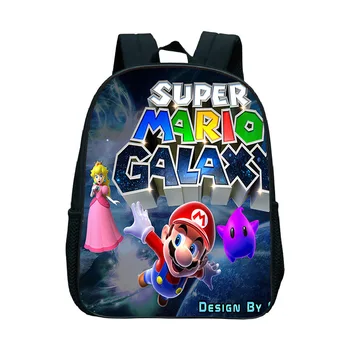 

13Inch SUPER MARIO Backpack Children School Bags Boys&Girls Cartoon Mochila Feminina Baby Kids Bag