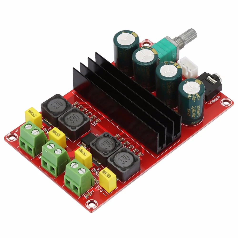 DC12-24V высокой мощности 2*100 Вт усилитель мощности доска двухканальный цифровой усилитель аудио доска стерео усилитель электронный усилитель