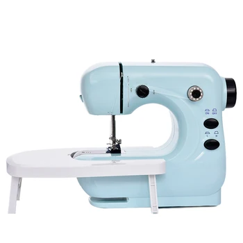

Electric Mini Sewing Machine Double Thread 2 Speed Portable Household Multifunction Sewing Machine with Expansion Board