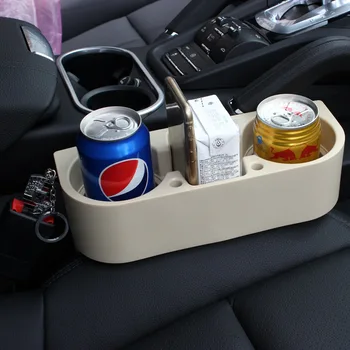 

3 in 1 Car Water Bottle Holder Auto Interior Organizer Portable Multifunction Vehicle Seat Gap Cup Drink Holder Stand Boxes