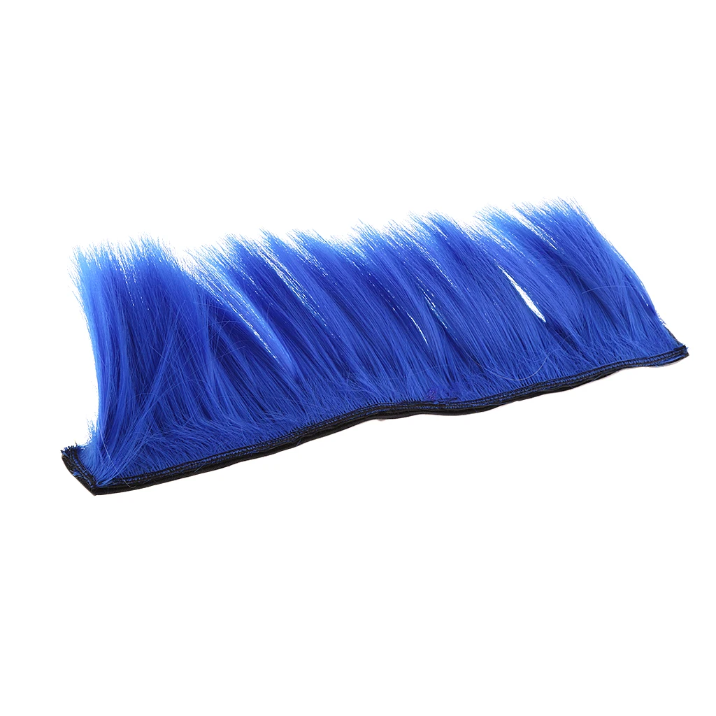 Motorcycle Adhesive Helmet Mohawk Hair Patches Skinhead Costumes Wig