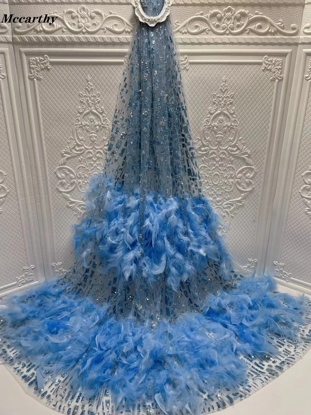 純正売上 チュールレースの刺繍が施されたスイスのチュールレース生地 真珠で刺繍されたスパンコールのついたチュールレース 結婚式のドレス用 チュールレース 21 通販 価格セール Signature Johaness Com