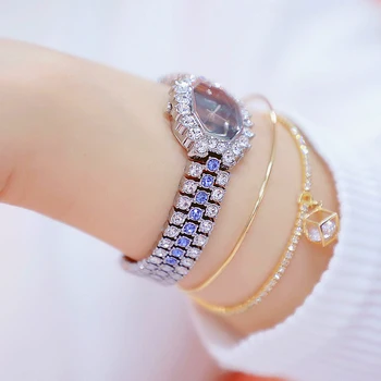 Watches Womens 2020 Top Luxury Brand Small Dress Diamond Watch Women Bracelet Rhinestone Wristwatch Women Montre Femme  5