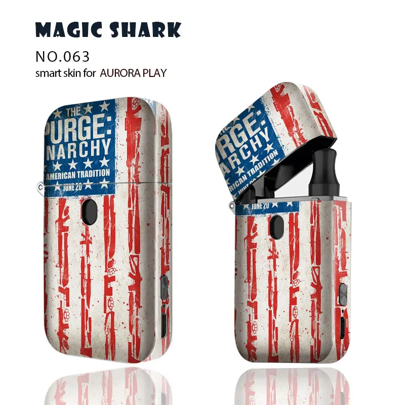 Magic Shark Skull американский флаг США Орел водонепроницаемый чехол пленка наклейка