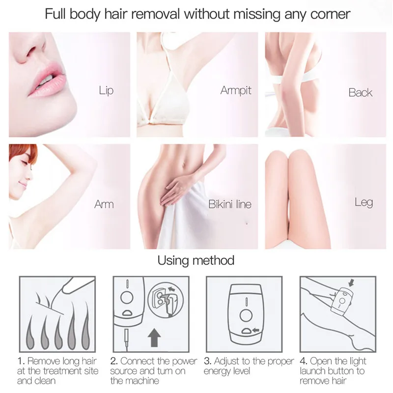 Лазерный эпилятор IPL с 800000 вспышками устройство для перманентного удаления волос
