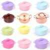 1:12 Mini Pot Boiler Pan With Lid Doll House Accessories Dollhouse Miniature Kitchen Utensils Cooking Ware Play Kitchen Toys 1