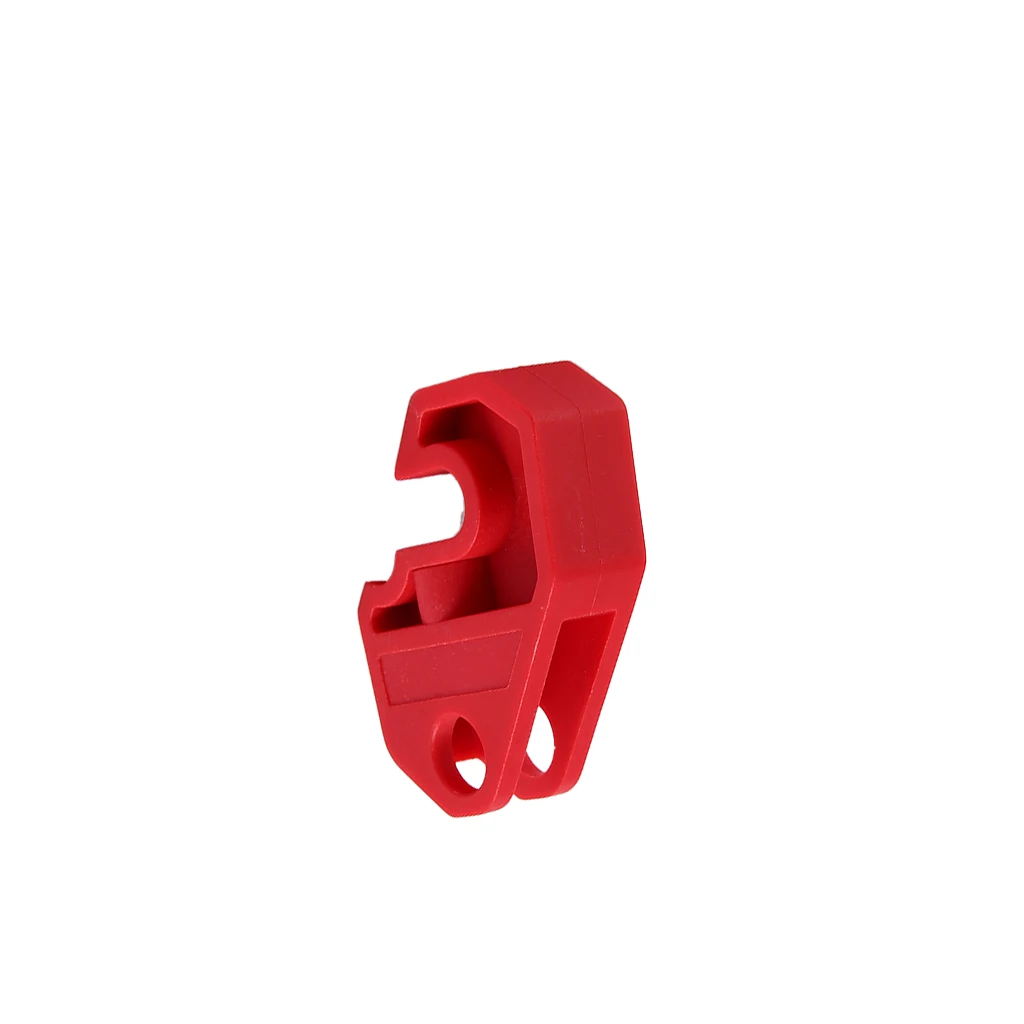 Universal Circuit Breaker Lockout Red with Screw, Locks Out All Miniature ISO/DIN Circuit Breakers