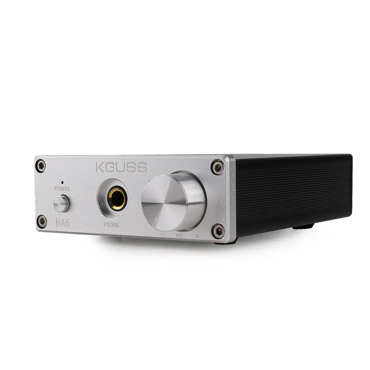 Silver HA6 TPA3116D2 DC12V-24V4A 100 Вт стерео цифровой усилитель HIFI Настольный усилитель встроенный ПК Поддержка PC DVD DAC - Цвет: Silver