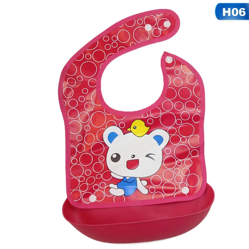 6 Для новорожденных, маленьких мальчиков и девочек силиконовые Водонепроницаемый нагрудник моющийся Roll Up крошки зрелище для кормления, для еды вытирания слюней младенцев Полотенца нагрудник - Цвет: 6