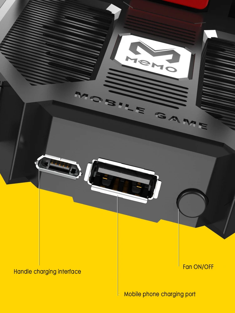 MEMO куриный игровой контроллер AK77 охлаждающий геймпад с охлаждающим вентилятором Pubg контроллер переключатель контроллер мобильный триггер