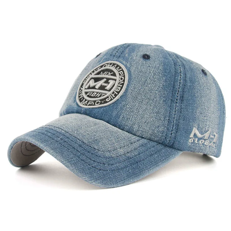 Женская бейсбольная кепка мужская вышитая джинсовая кепка модная кепка-бейсболка достаточно прочная Кепка