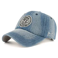 Женская бейсбольная кепка мужская вышитая джинсовая кепка модная кепка-бейсболка достаточно прочная Кепка