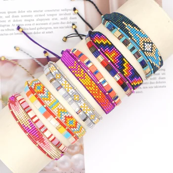 

Go2boho Miyuki Bracelet For Ladies Handmade Jewellery Boho Tila Beads Pulseras Jewelry Adjustable Multilayer Bracelets For Women