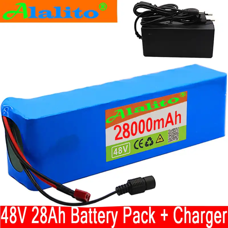 高容量 48v バッテリー 48v 28Ah 1000 ワット 13S3P リチウムイオンバッテリーパック 54.6v e バイク電動自転車スクーター bms AliExpress 高容量 48v バッテリー 48v 28Ah 1000 ワット 13S3P リチウムイオンバッテリーパック 54.6v e バイク電動自転車スクーター bms AliExpress