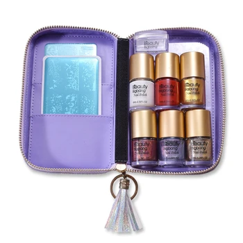 

BEAUTYBIGBANG Multi-function Stamping Plate Holder Storage Bag Cases Thicken Traveller Stamp Bag Organizer Box Removable Pockets