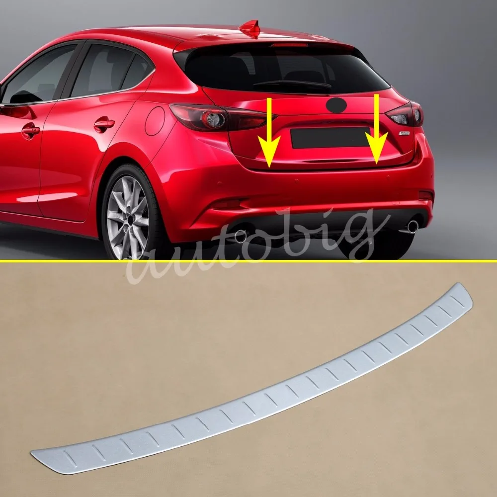 Защитная крышка для заднего бампера багажника из нержавеющей стали Mazda3 BN Hatchback 2017