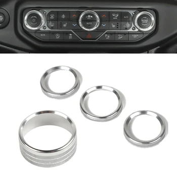 

4pcs Cover Trim Switch Button Cover Trim For Jeep Wrangler JL 2018 High Quality Useful