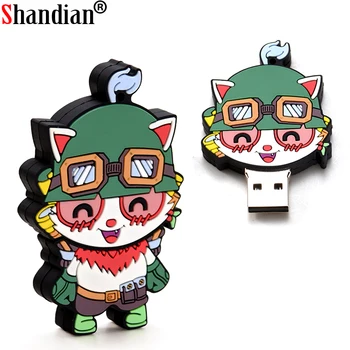 

SHANDIAN New cartoon USB flash drive Demasia pen drive Isere pendrive 8GB 16GB 32GB 64GB model Timothy U disk 4GB memeory Stick