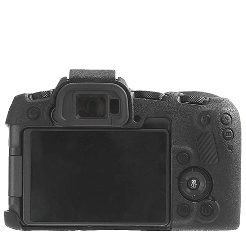 Лучшее качество резиновый силиконовый чехол защитная рамка для Canon EOS RP мягкая камера - Color: Textured Black