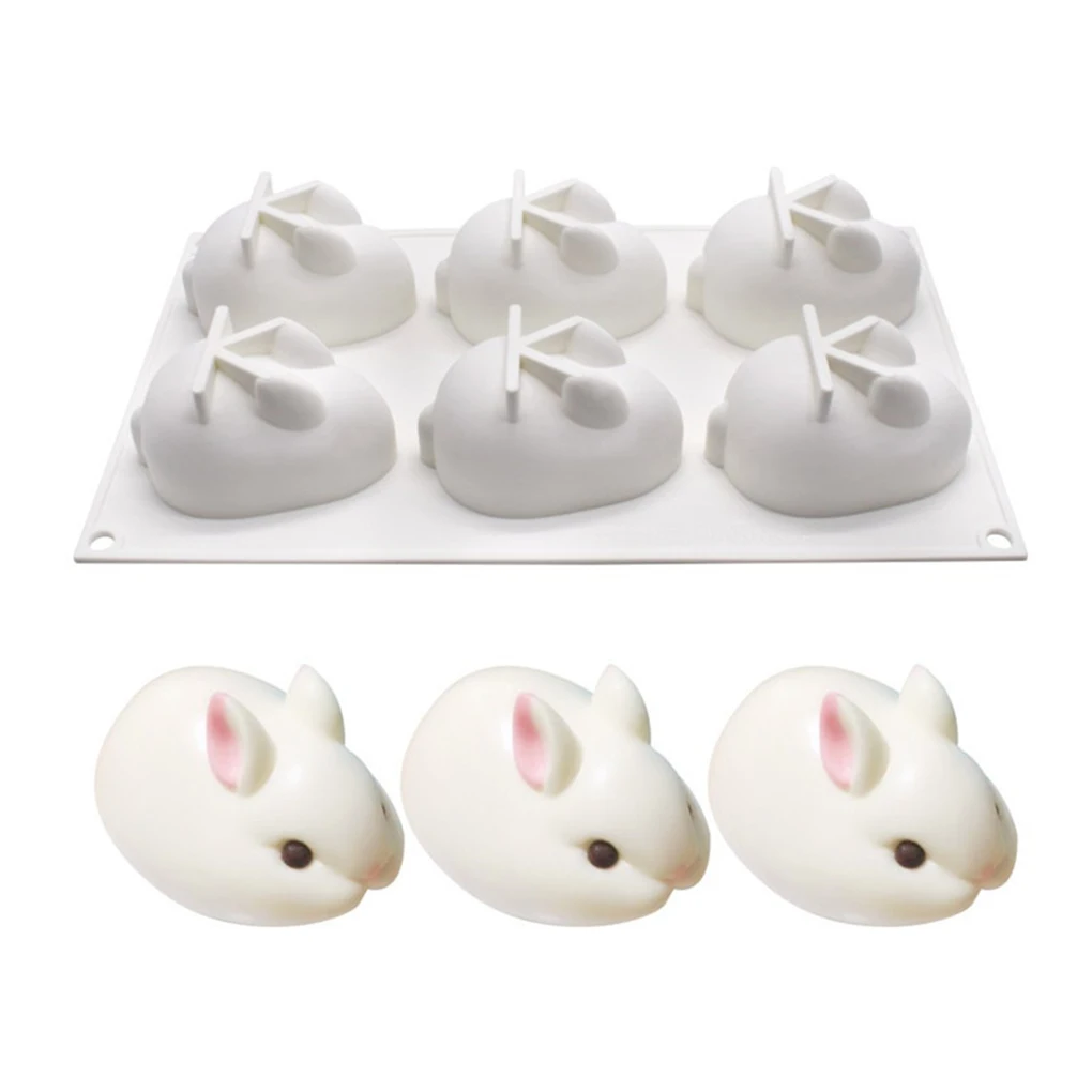 Silicone Chocolate Mold Cake Mold Eggs Easter Bunny Silicone Cake Decorating 3D DIY Mold Bakery Baking Mold Pastry Tool