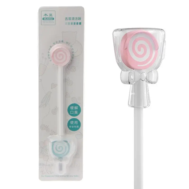 2018 щетка для чистки детского языка Lollipop скребок ребенка уход за ребенком