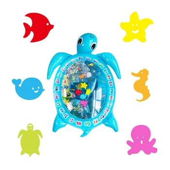 

Sea Turtle Shape Baby Water Play Mat Infants Toddlers Inflatable Play Mat Toy Water Mat for Baby PVC 96*80cm Professional M12