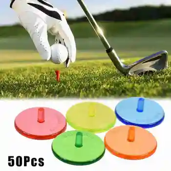 

50Pcs Golf Marker Position Transparent Plastic Multicolor Marker 24mm Golf Positioning Marker Golf Accessories