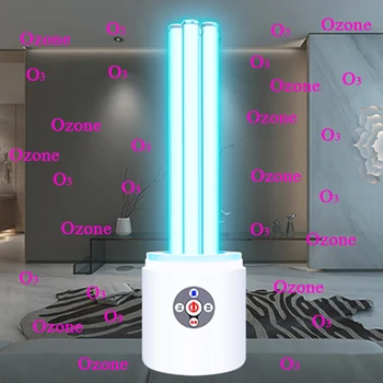 

360 Degree UV Ozone Sterilization Light For Bedroom Bathroom Kitchen Toilet Remote Control Kill Mite Sterilization Lamp