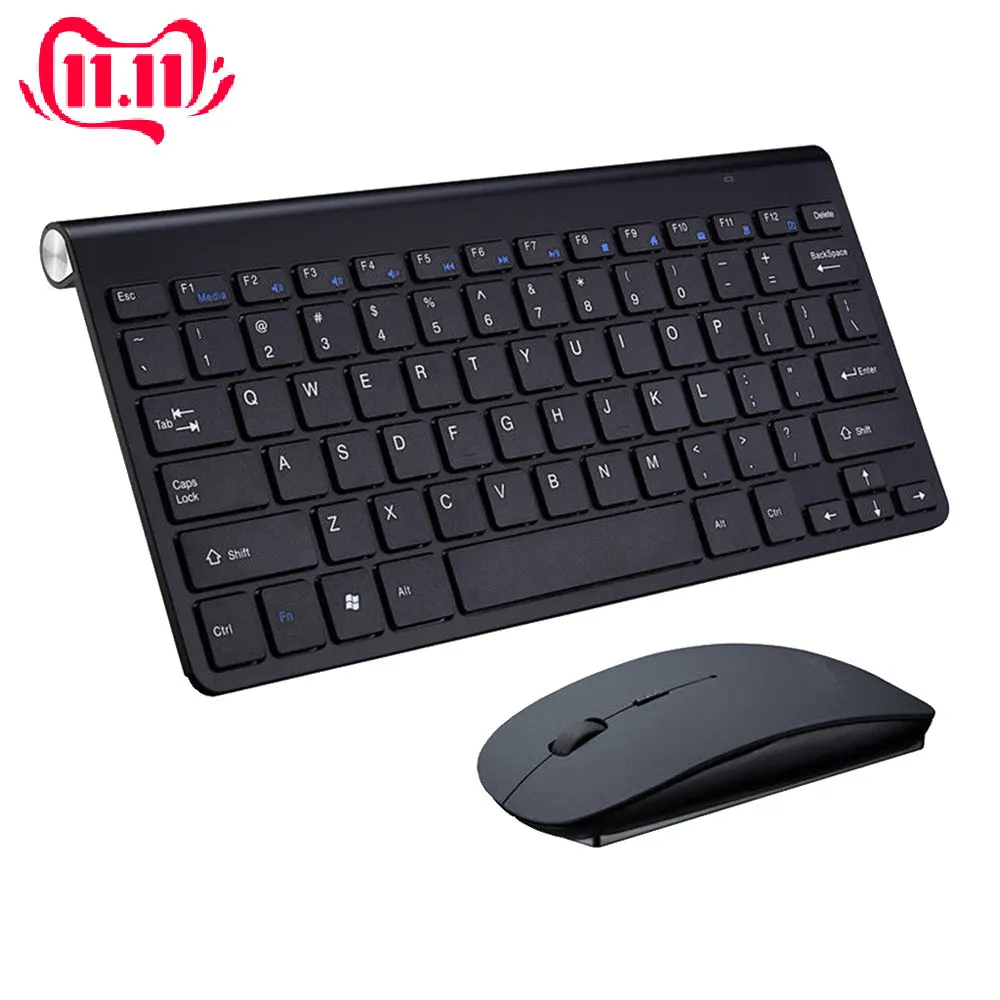 

Business 2.4GHz Wireless Mice Keyboard Mouse Set 78 Keys 12 Multimedia Keys Ultra Slim Wireless Mouse And Keyboard Combo Kit