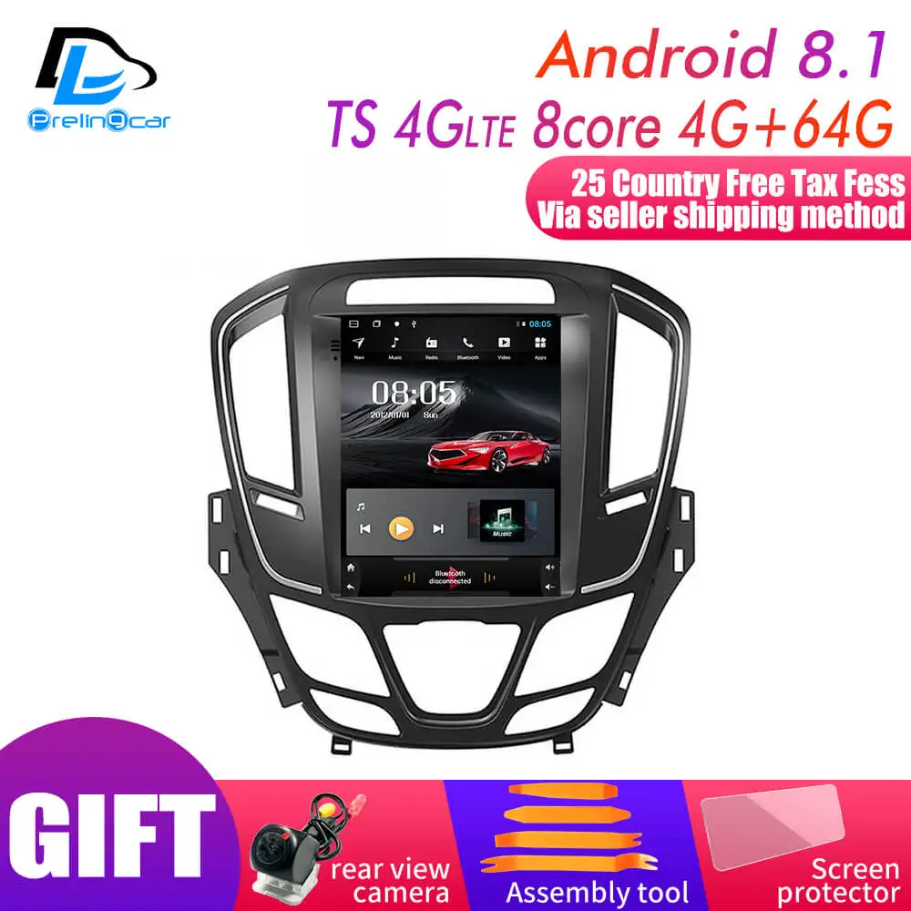  32G ROM Vertical screen android 9.0 gps multimedia video player for vauxhall opel New insignia car 
