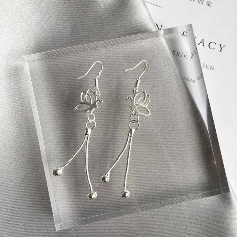 Женские модные серьги Bijoux длинное эффектное посеребренное покрытие Бабочка с кисточкой из металлических цепочек Висячие серьги для женщин ювелирные изделия подарок