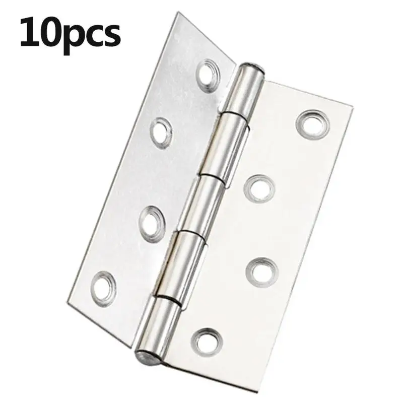 10pcs Stainless Steel Hinge Connectors High Precision Cabinet Door Damper Buffer Furniture Cupboard Door Hinges Hardware