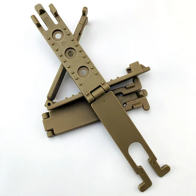 1 шт. MOLLE-LOK ножны К оболочка поясная клипса система ножны задняя клипса KYDEX ножны переносной клип K оболочка MOLLE пряжка - Цвет: Brown