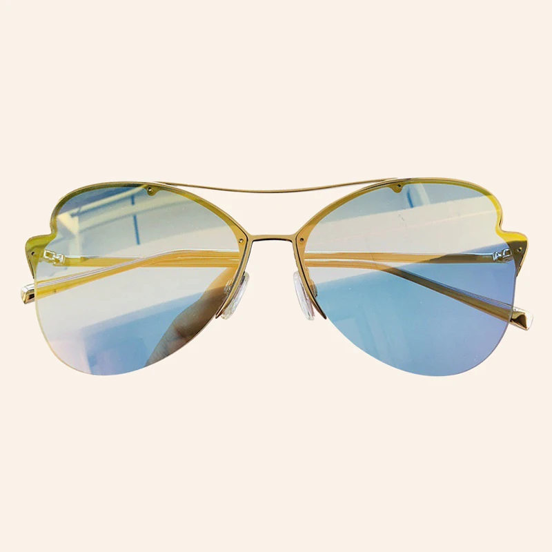 No.6 Sunglasses Женские солнцезащитные очки с бабочкой, модные, индивидуальные, Роскошные, высокое качество, UV400 - Цвет линз: No.6 Sunglasses