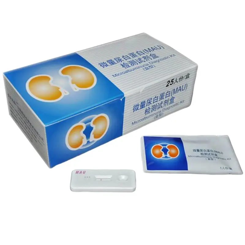 

25Pcs Disposable Microalbuminuria Diagnostic Kit Urinary Albumin Test Strip Card