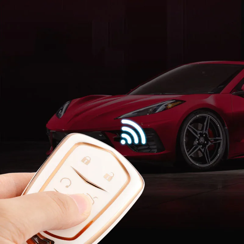 Copertura della cassa chiave dell'automobile per Cadillac ATS-L XTS XT5 CTS CT6 copertura chiave dell'automobile ATS 28T SRX Escalade 2015 Car Styling portachiavi accessori - H6d12e0c16b0e4a75a1eca461a86dc23dd