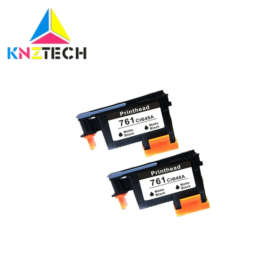 

2x Matte Black printhead replace compatible for hp761 CH648A compatible for hp 761 T7100 T7200 print heads