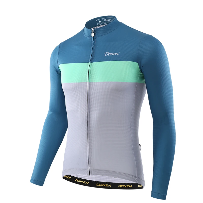 DONEN New Autumn Spring Road Cycling Jersey Men Long Sleeve Mountain Racing Bicycle Clothing Maillot Ropa Ciclismo Hombre