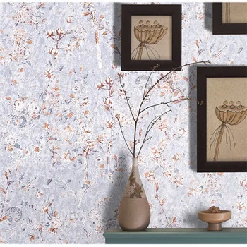 

American country retro pastoral net red background wall paper living room bedroom entrance warm atmosphere small floralwallpaper