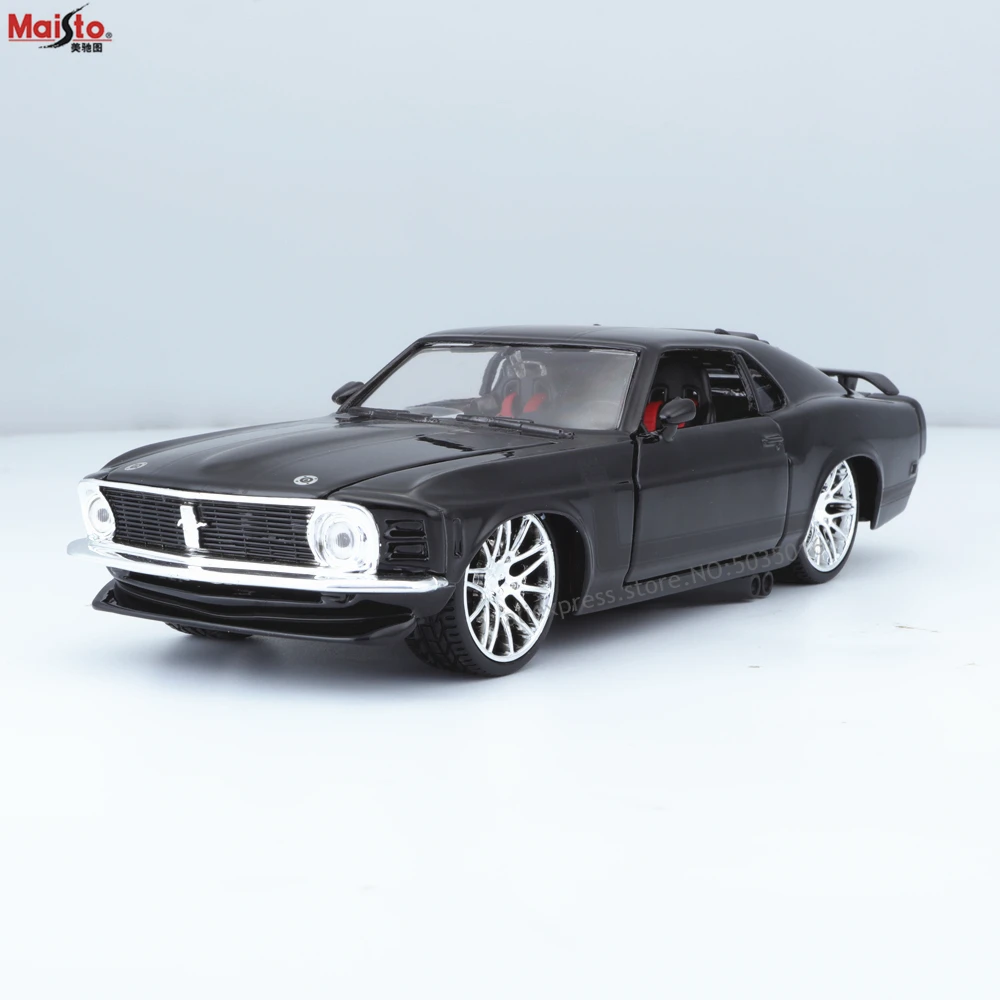 Модифицированная модель автомобиля Maisto 1:24 1970 Ford Mustang Boss 302 из сплава декоративная