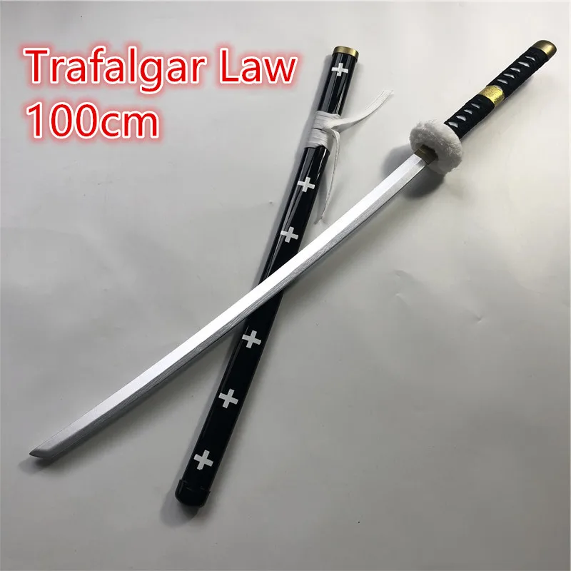 Anime Cosplay Trafalgar Law sword Roronoa Zoro Sword Weapon 1:1 Wood Ninja Knife Samurai Prop Toys 100cm | Дом и сад