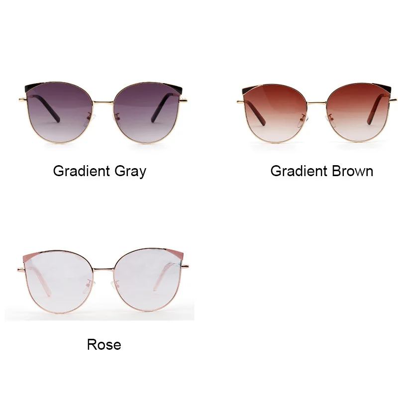 Роскошные кошачий глаз солнцезащитные очки для женщин металлическая рамка Открытый Ретро Оттенки UV400
