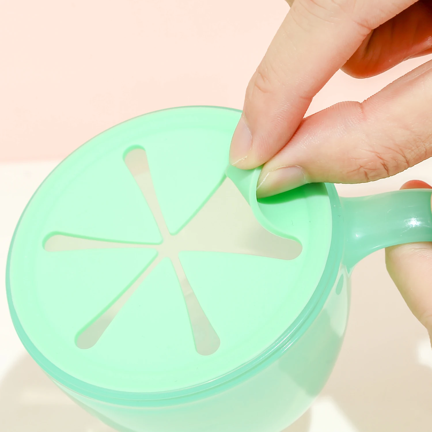 Melii Abacus Snack Container Straw Sippy Cup Silicone Food