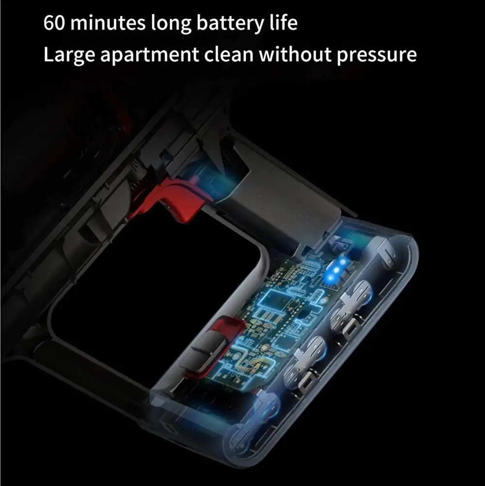 Ручной беспроводной пылесос Shunzao Z11 Pro 26000 па Мощное всасывание бесщеточный