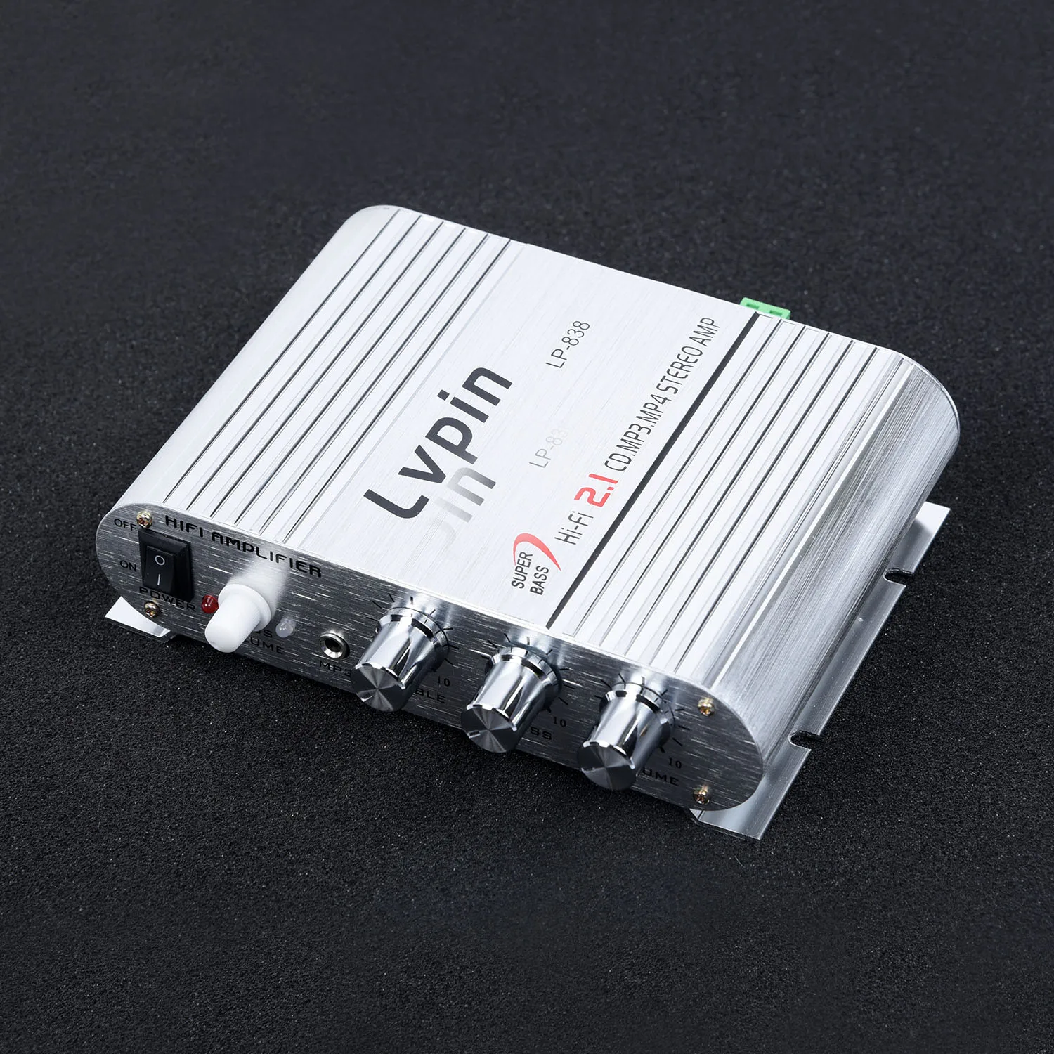 Усилитель стерео усилитель для автомобильного сабвуфера домашний Hi-Fi 2,1 MP3 300W 12V 2A радио высокое качество